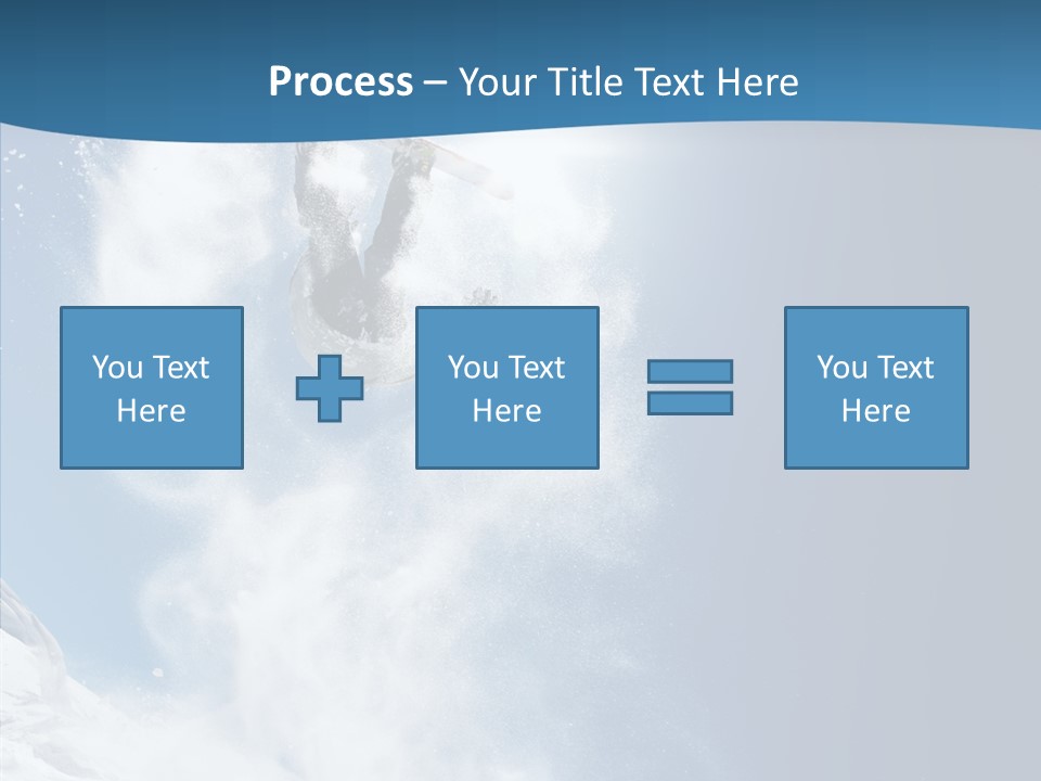 Skier Boy Speed PowerPoint Template