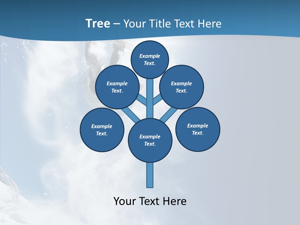 Skier Boy Speed PowerPoint Template