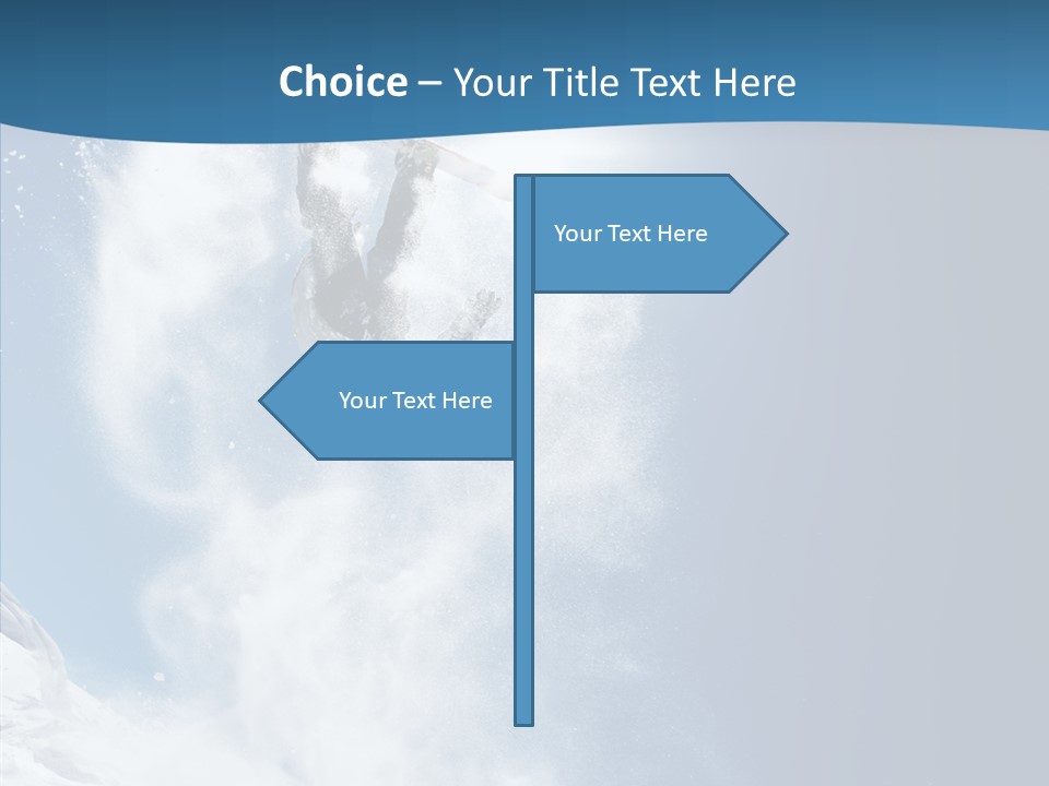 Skier Boy Speed PowerPoint Template