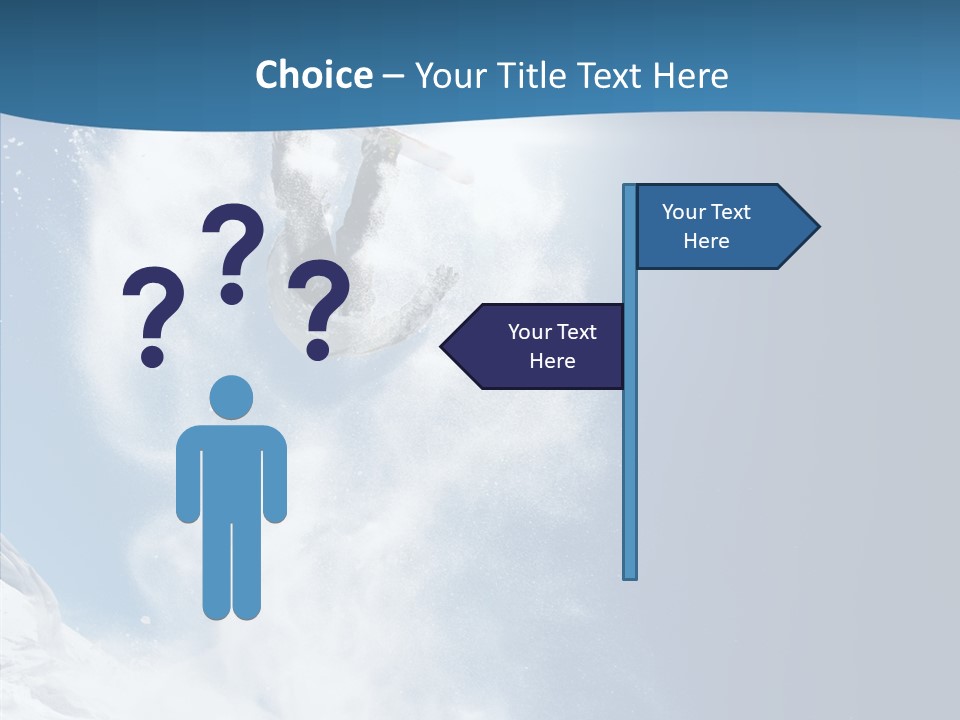 Skier Boy Speed PowerPoint Template