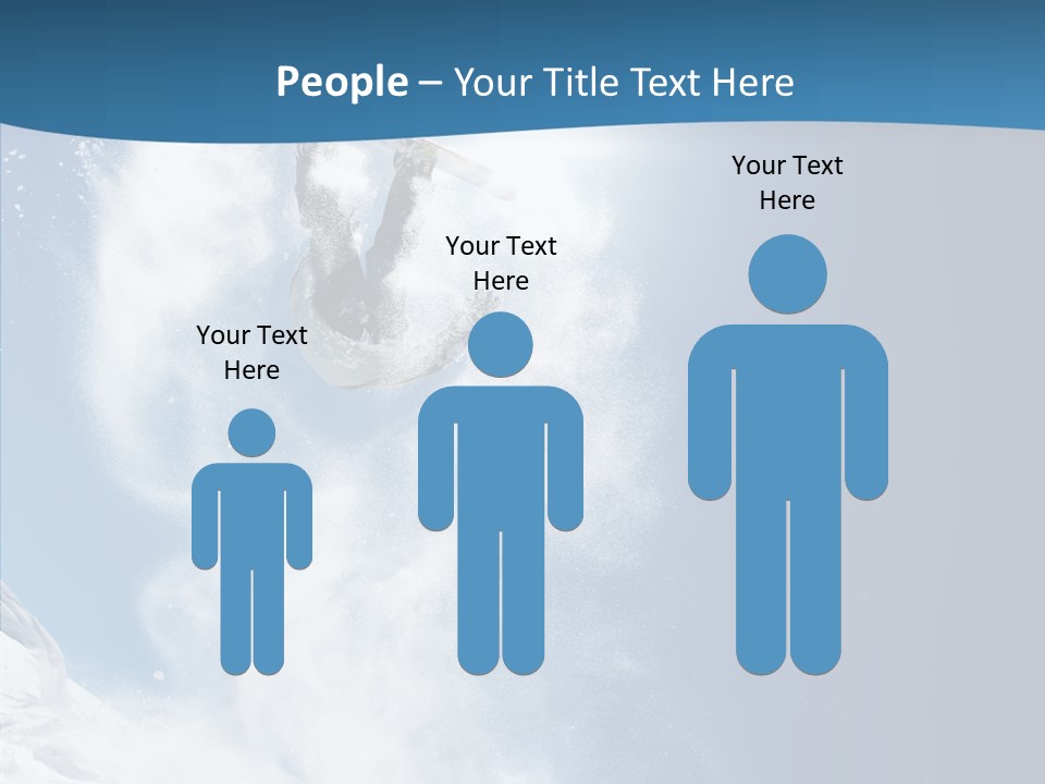 Skier Boy Speed PowerPoint Template