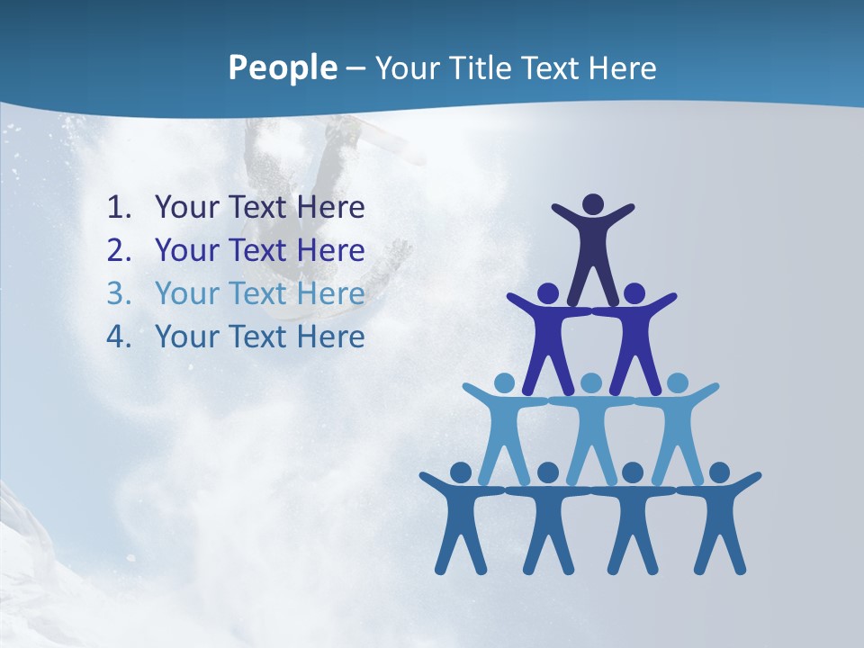 Skier Boy Speed PowerPoint Template