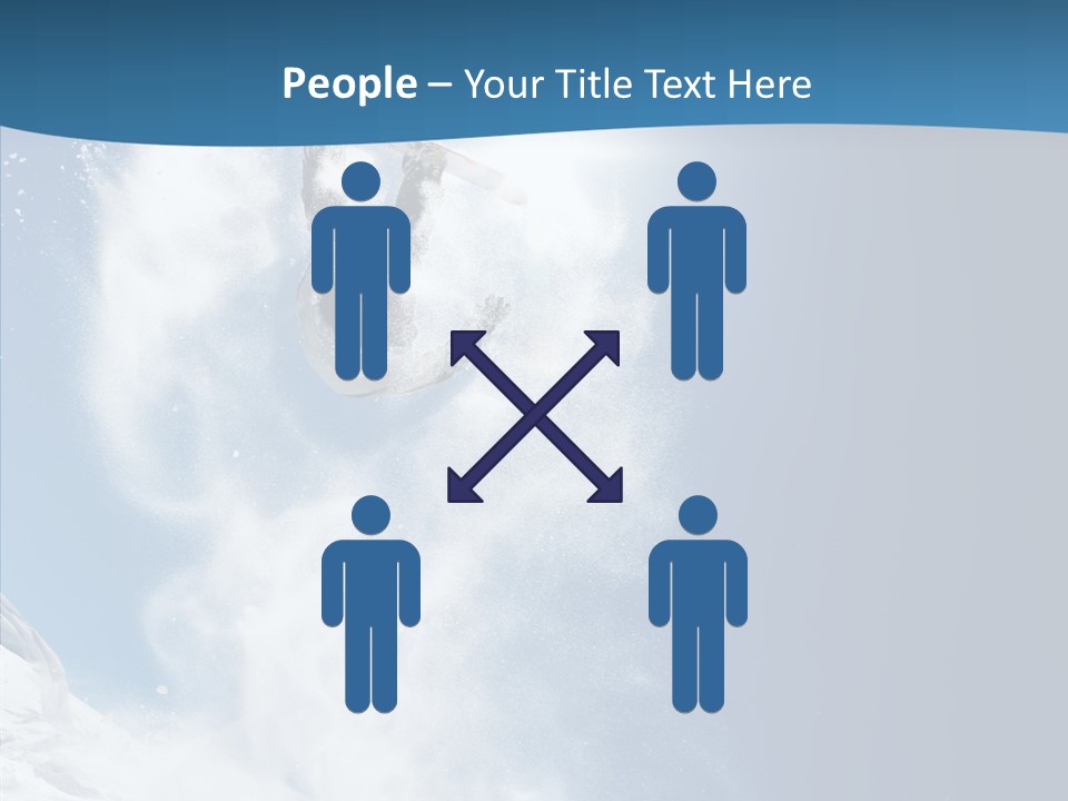 Skier Boy Speed PowerPoint Template