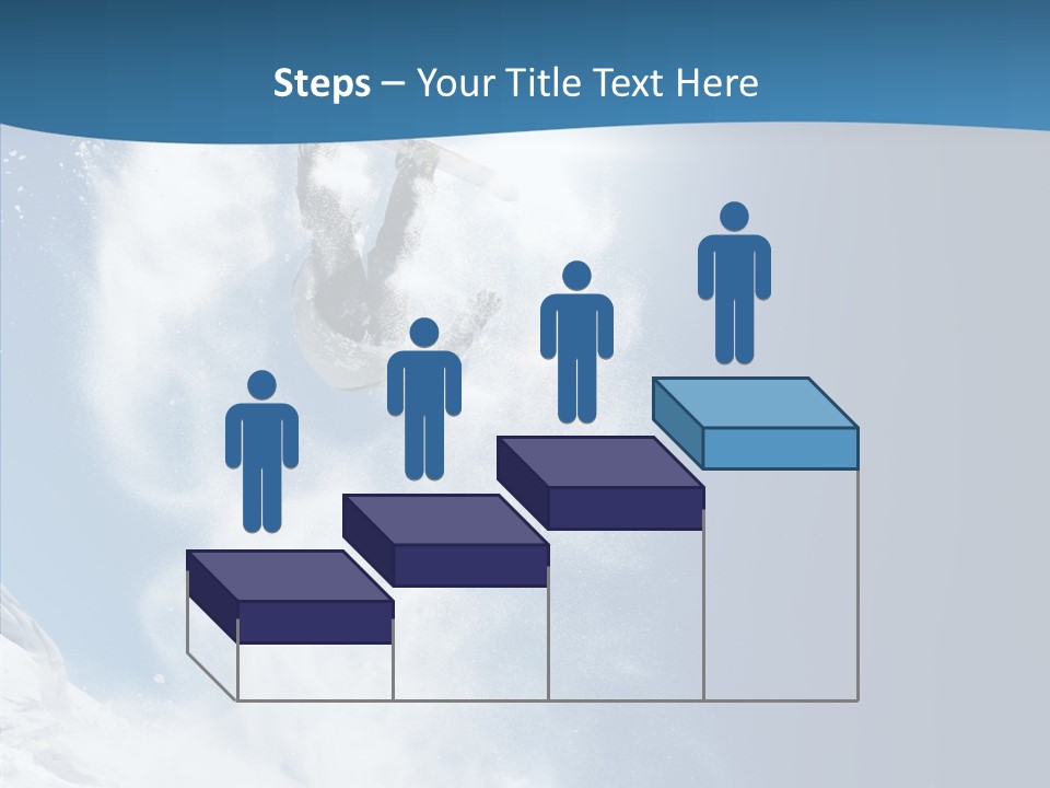 Skier Boy Speed PowerPoint Template