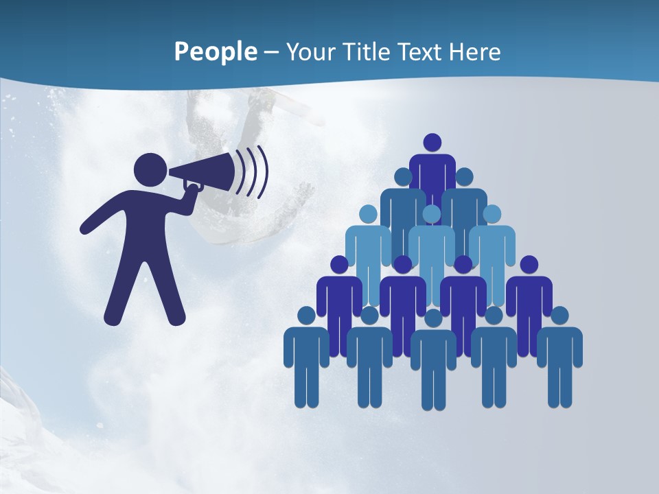 Skier Boy Speed PowerPoint Template