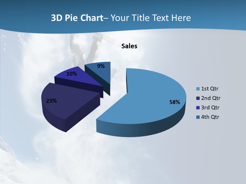 Skier Boy Speed PowerPoint Template