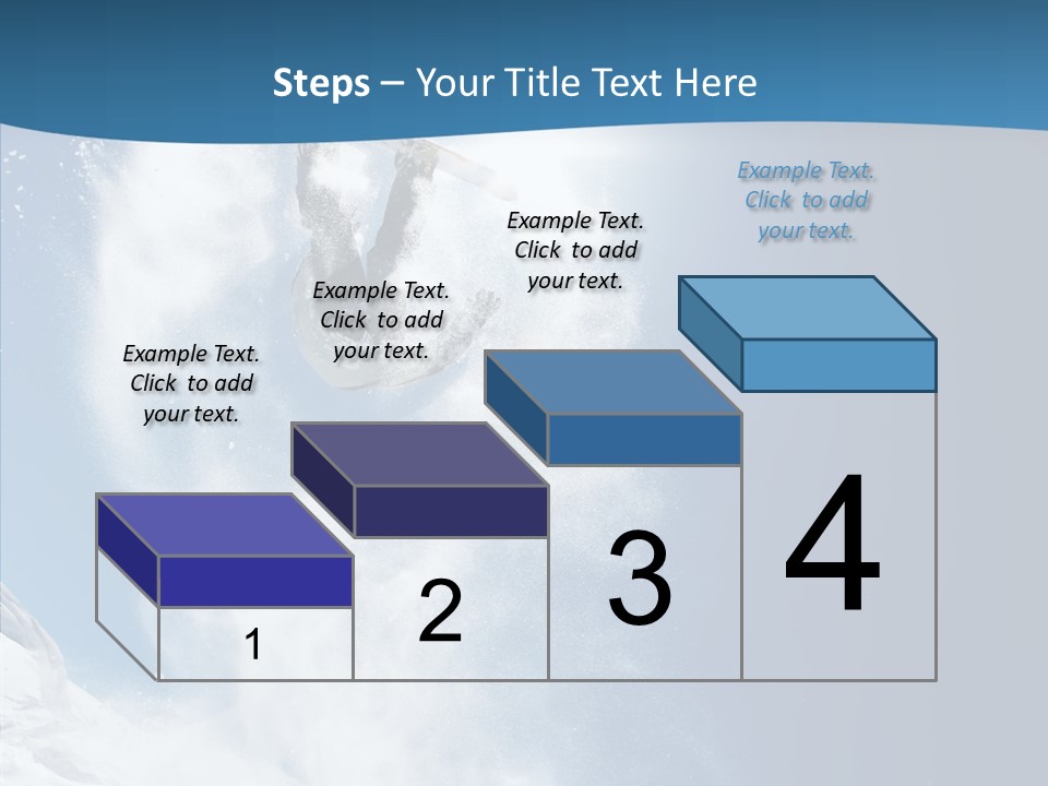 Skier Boy Speed PowerPoint Template