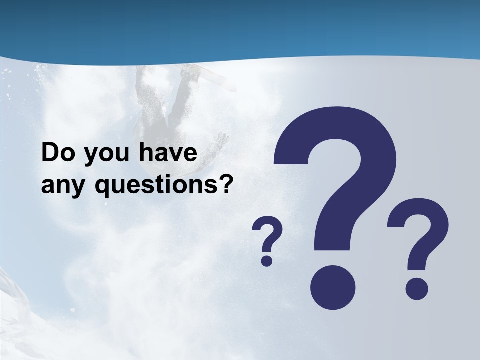 Skier Boy Speed PowerPoint Template