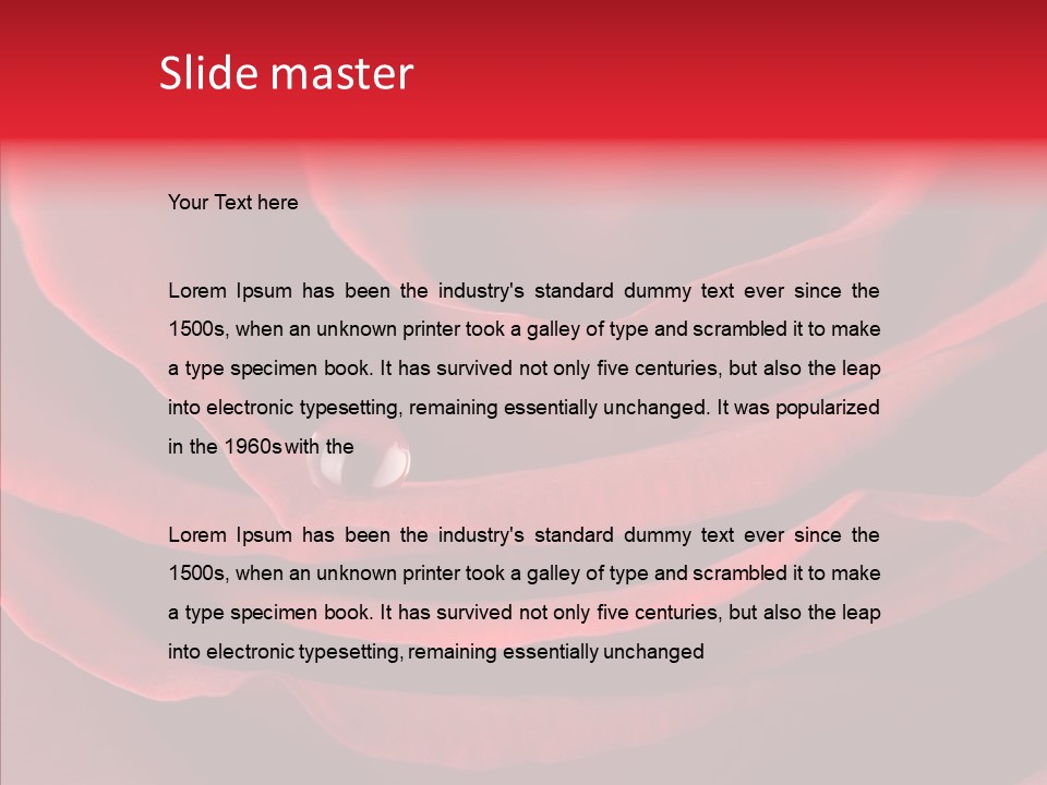 Drop Beauty Vegetation PowerPoint Template