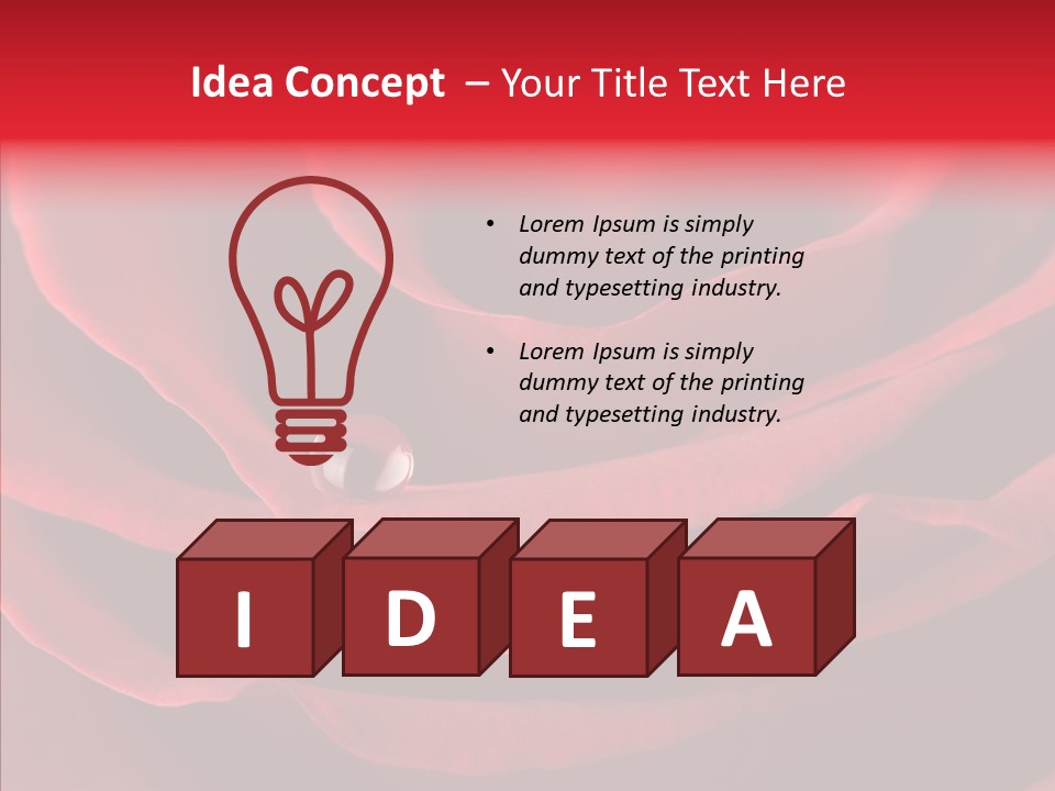 Drop Beauty Vegetation PowerPoint Template