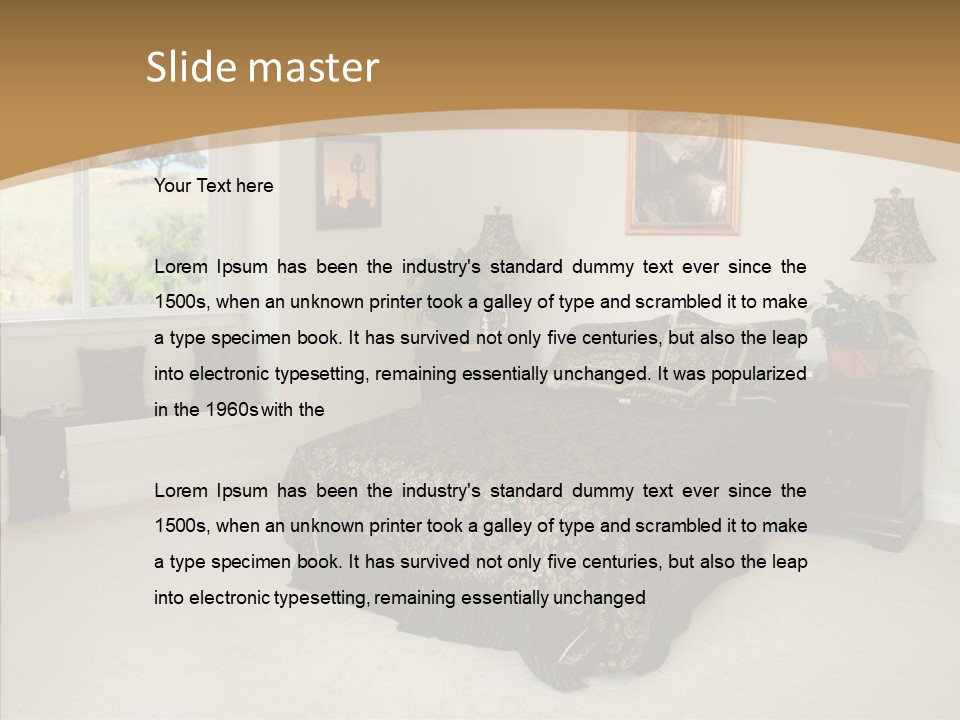 Large Master Wood PowerPoint Template