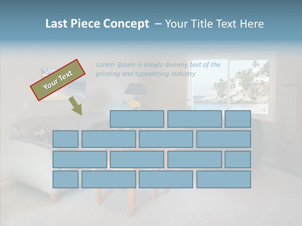 Comfortable Coffee Wall PowerPoint Template