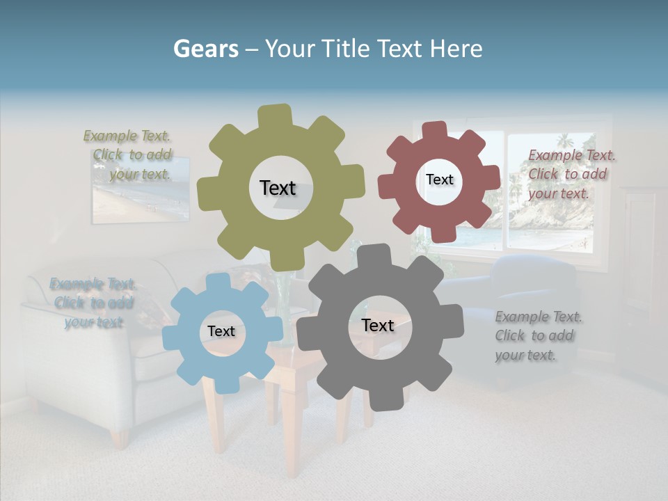 Comfortable Coffee Wall PowerPoint Template