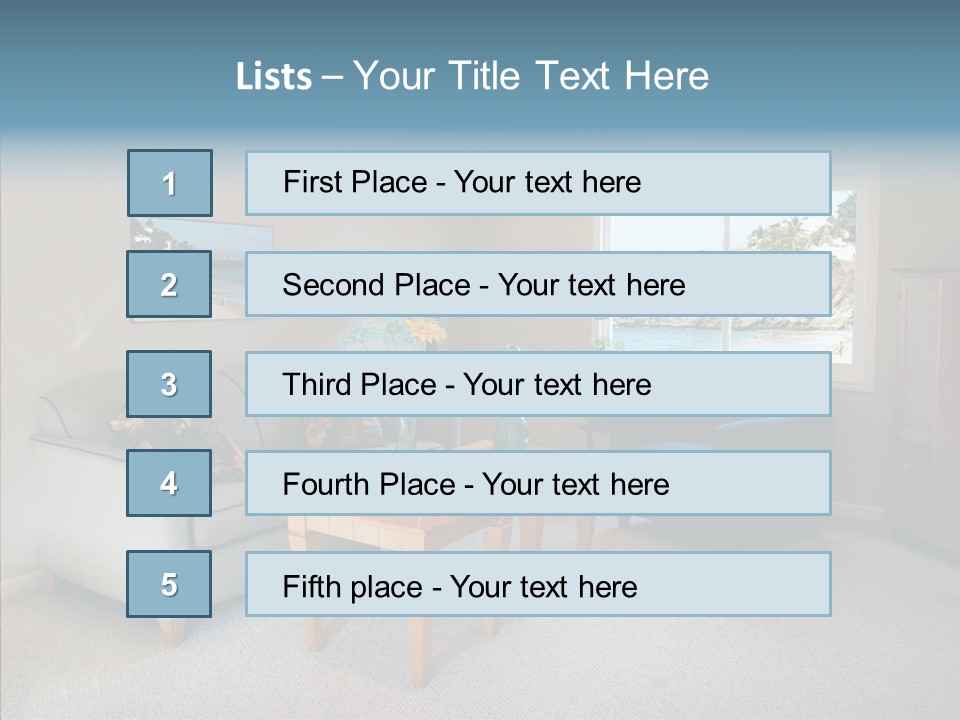 Comfortable Coffee Wall PowerPoint Template