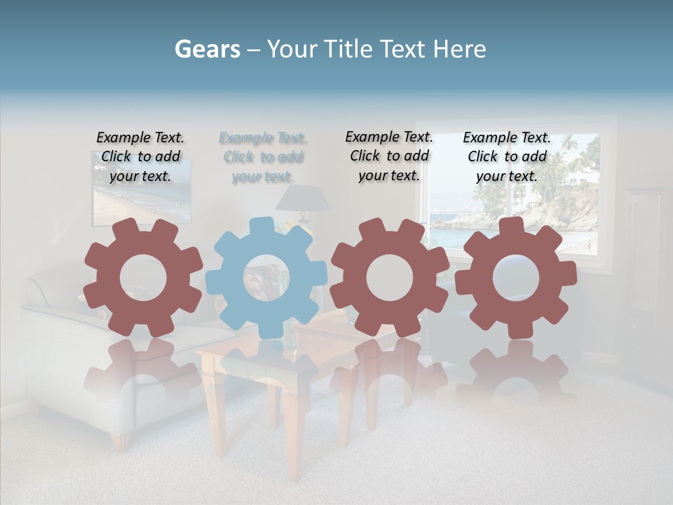 Comfortable Coffee Wall PowerPoint Template