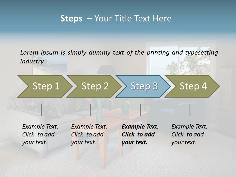 Comfortable Coffee Wall PowerPoint Template