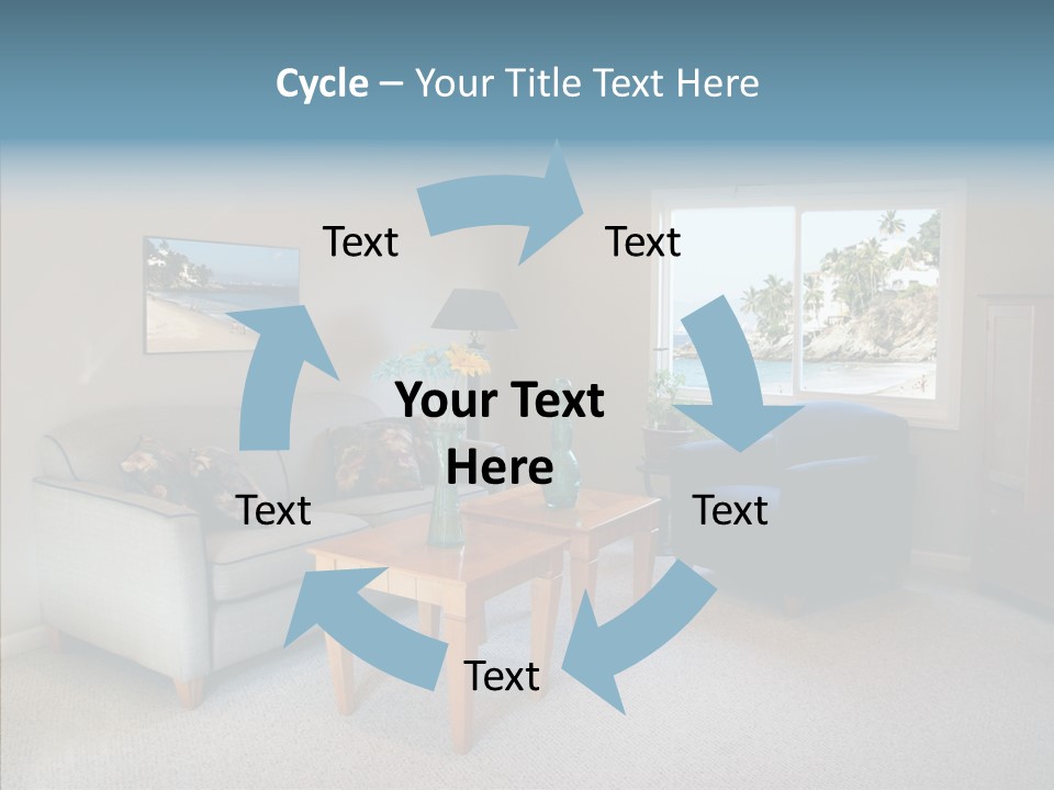 Comfortable Coffee Wall PowerPoint Template