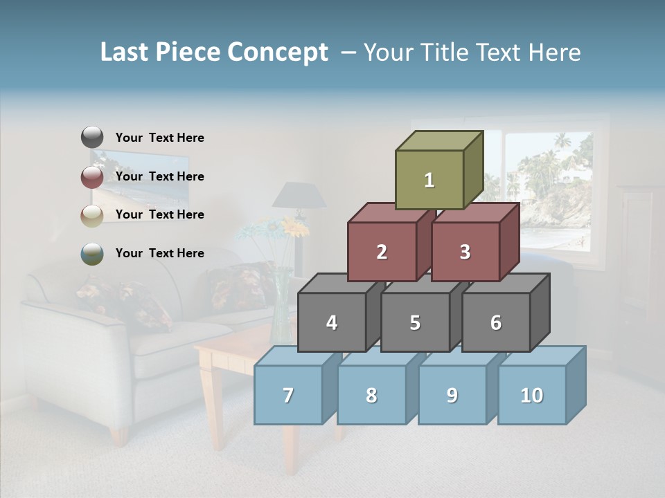 Comfortable Coffee Wall PowerPoint Template