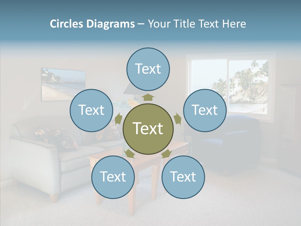 Comfortable Coffee Wall PowerPoint Template