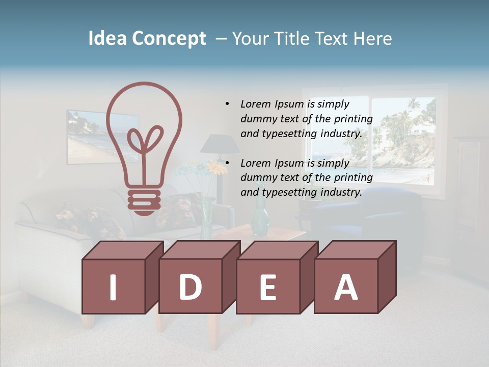 Comfortable Coffee Wall PowerPoint Template