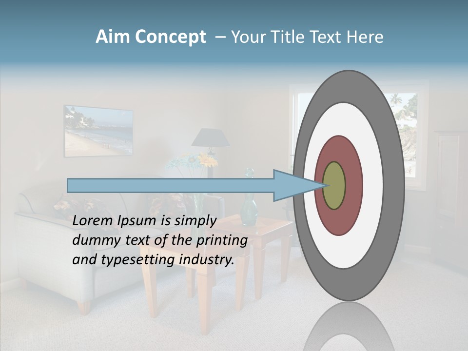 Comfortable Coffee Wall PowerPoint Template