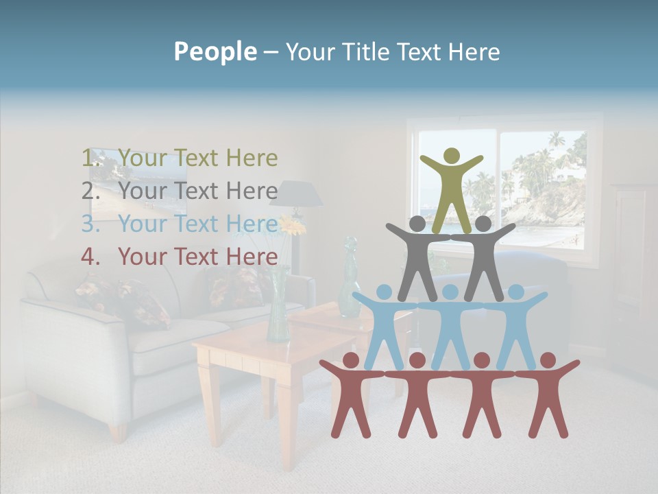 Comfortable Coffee Wall PowerPoint Template