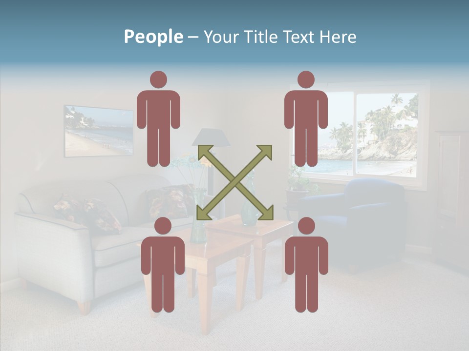 Comfortable Coffee Wall PowerPoint Template