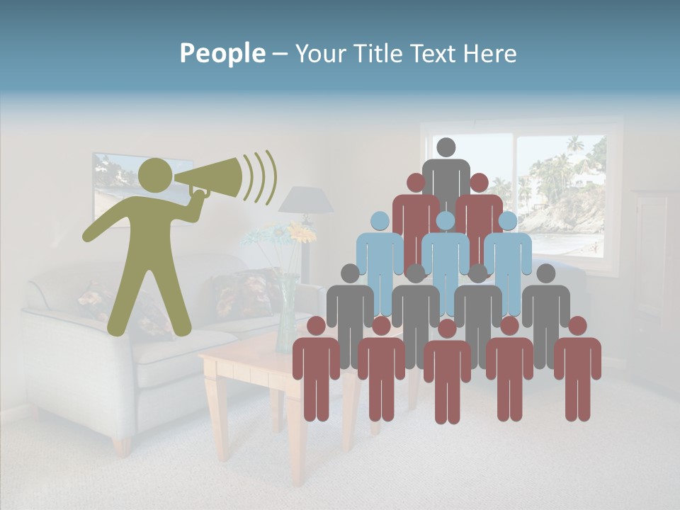 Comfortable Coffee Wall PowerPoint Template