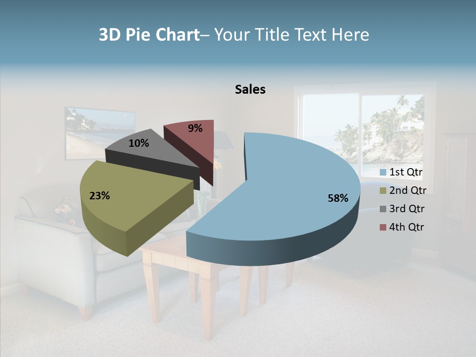 Comfortable Coffee Wall PowerPoint Template