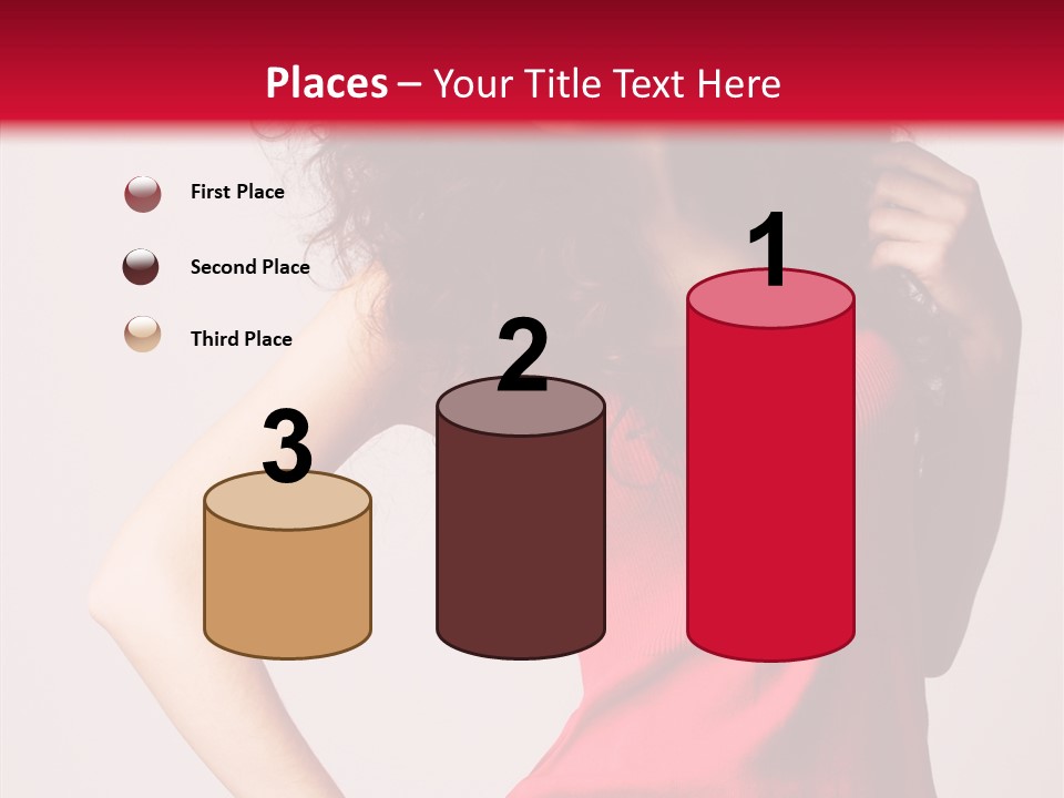 Standing Cute Facial PowerPoint Template