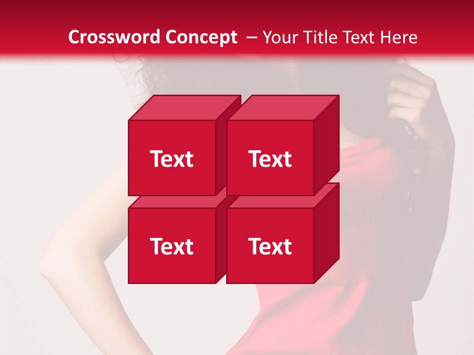 Standing Cute Facial PowerPoint Template
