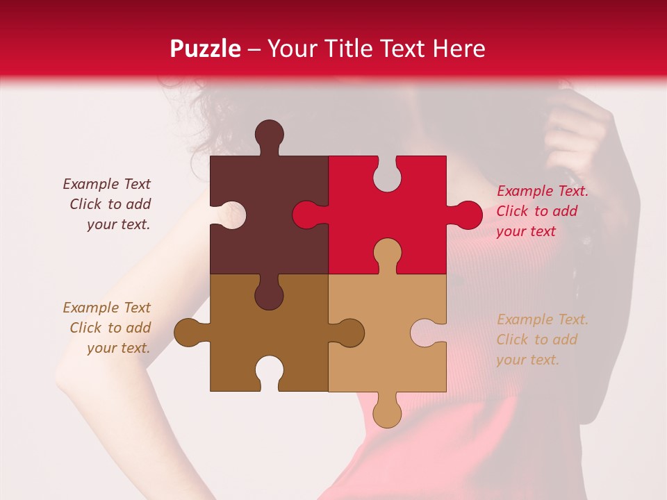 Standing Cute Facial PowerPoint Template