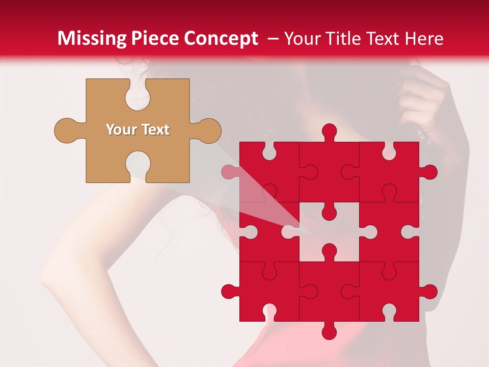 Standing Cute Facial PowerPoint Template