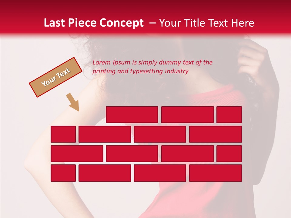 Standing Cute Facial PowerPoint Template