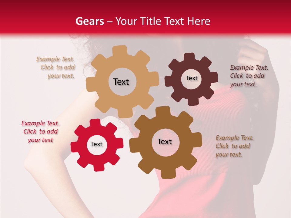 Standing Cute Facial PowerPoint Template