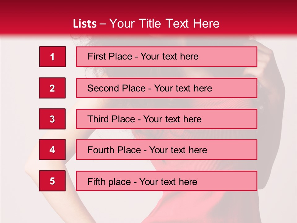 Standing Cute Facial PowerPoint Template