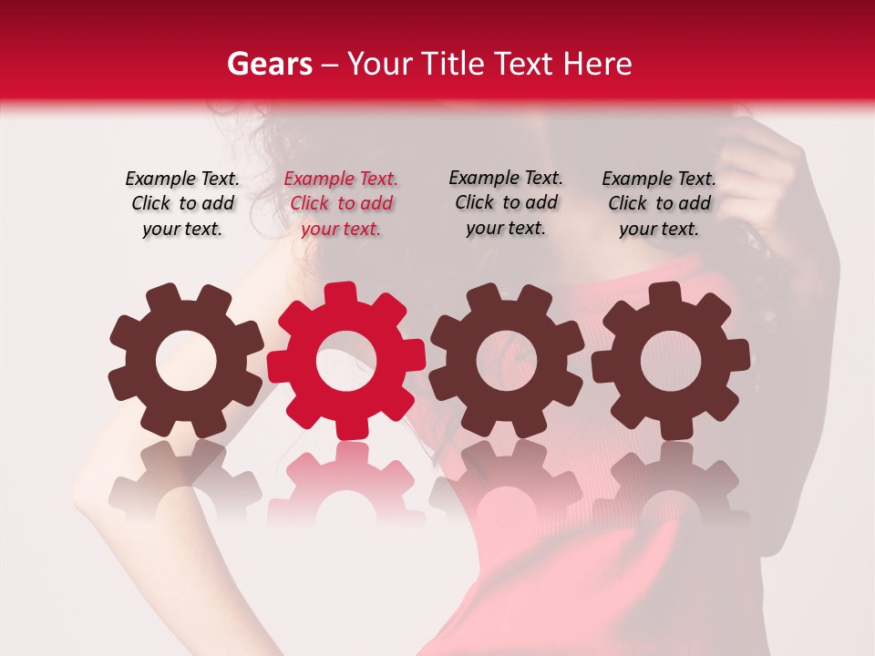 Standing Cute Facial PowerPoint Template