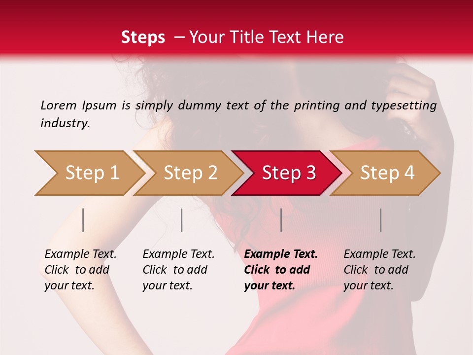 Standing Cute Facial PowerPoint Template