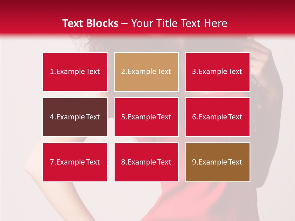 Standing Cute Facial PowerPoint Template