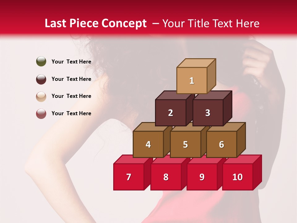 Standing Cute Facial PowerPoint Template