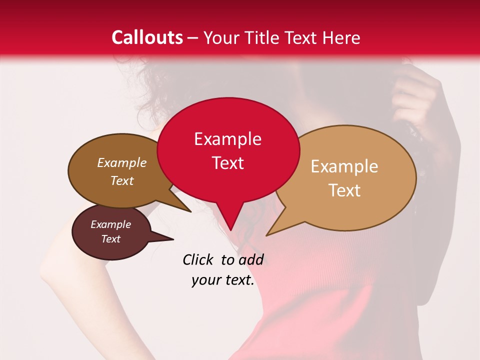 Standing Cute Facial PowerPoint Template