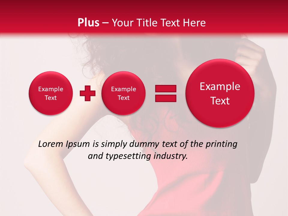 Standing Cute Facial PowerPoint Template