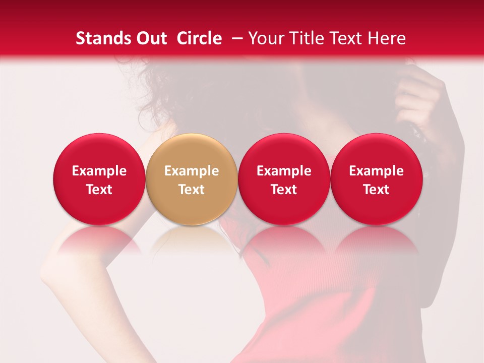 Standing Cute Facial PowerPoint Template