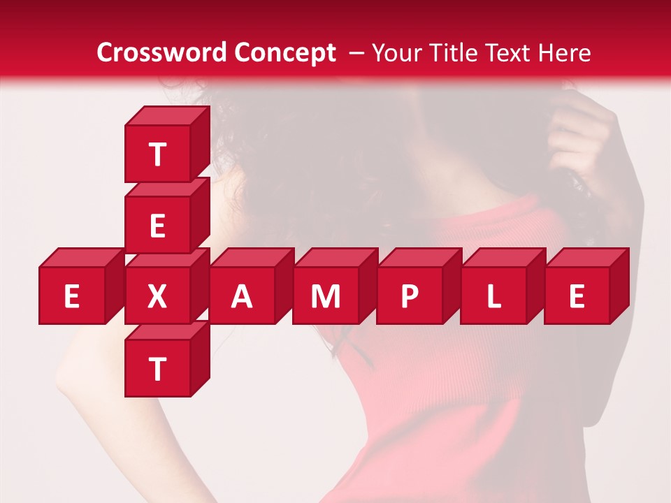 Standing Cute Facial PowerPoint Template