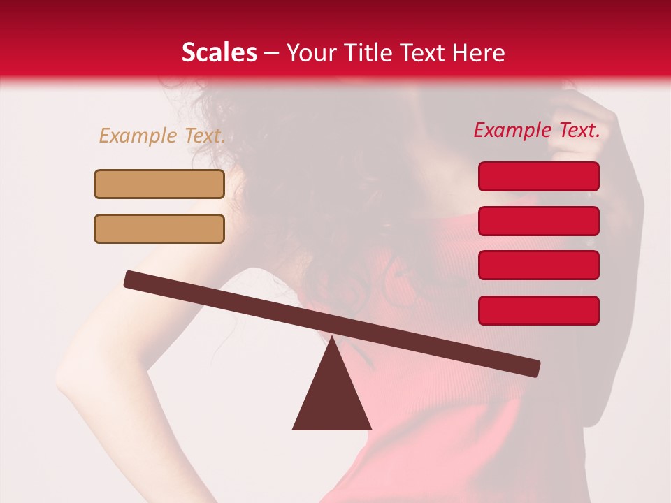 Standing Cute Facial PowerPoint Template
