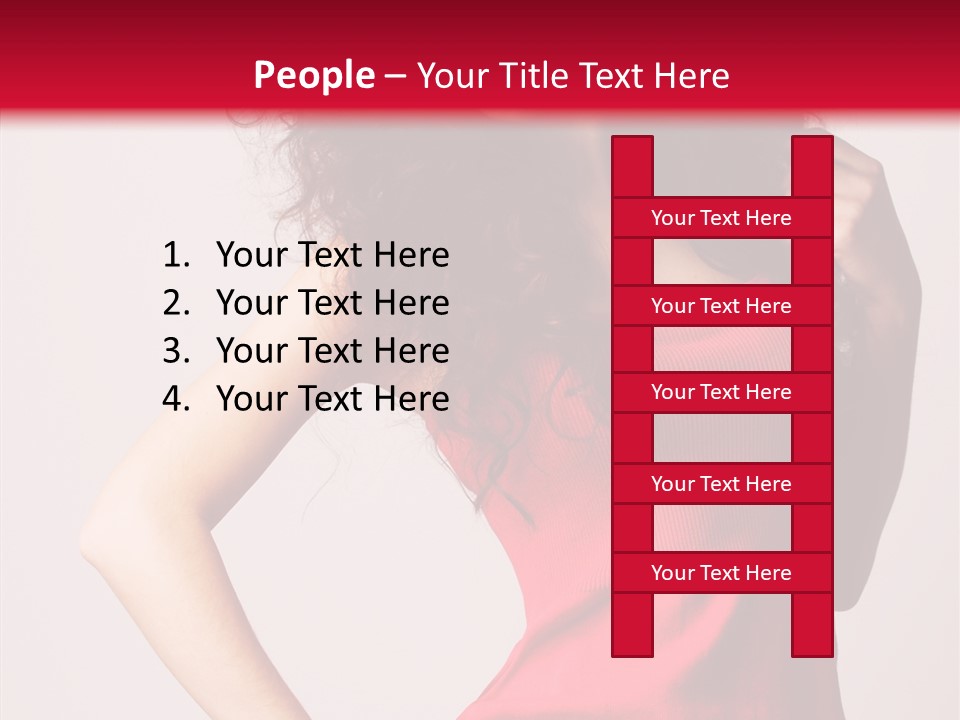 Standing Cute Facial PowerPoint Template