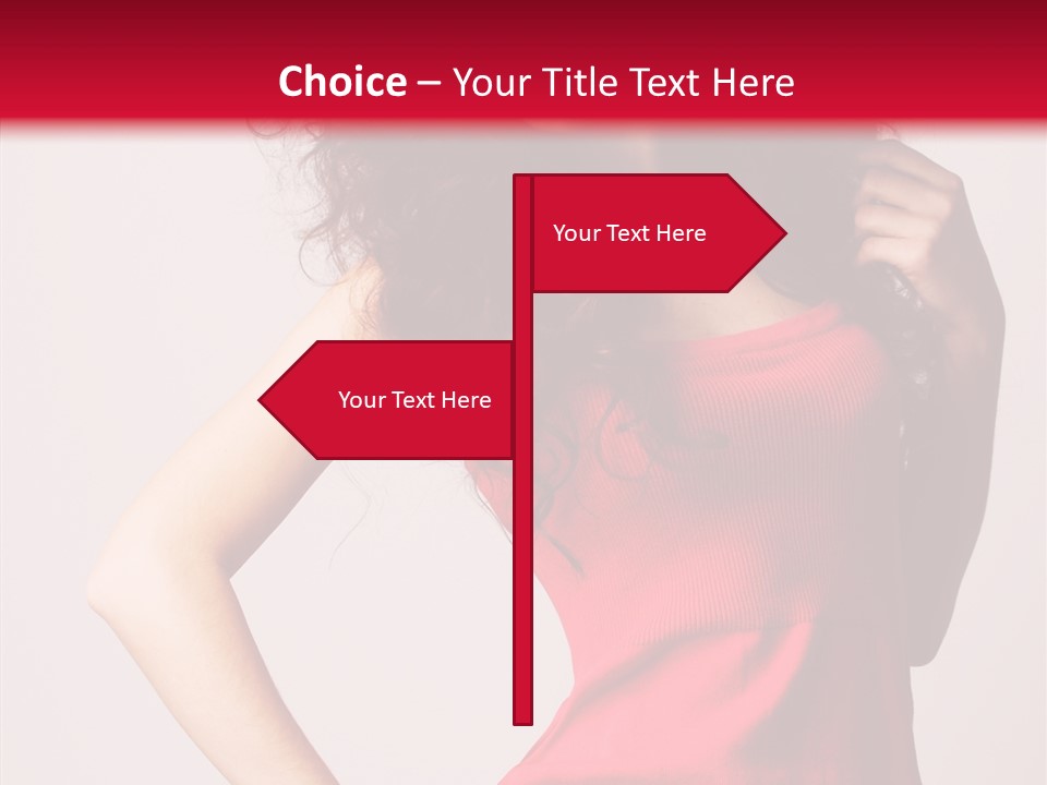 Standing Cute Facial PowerPoint Template