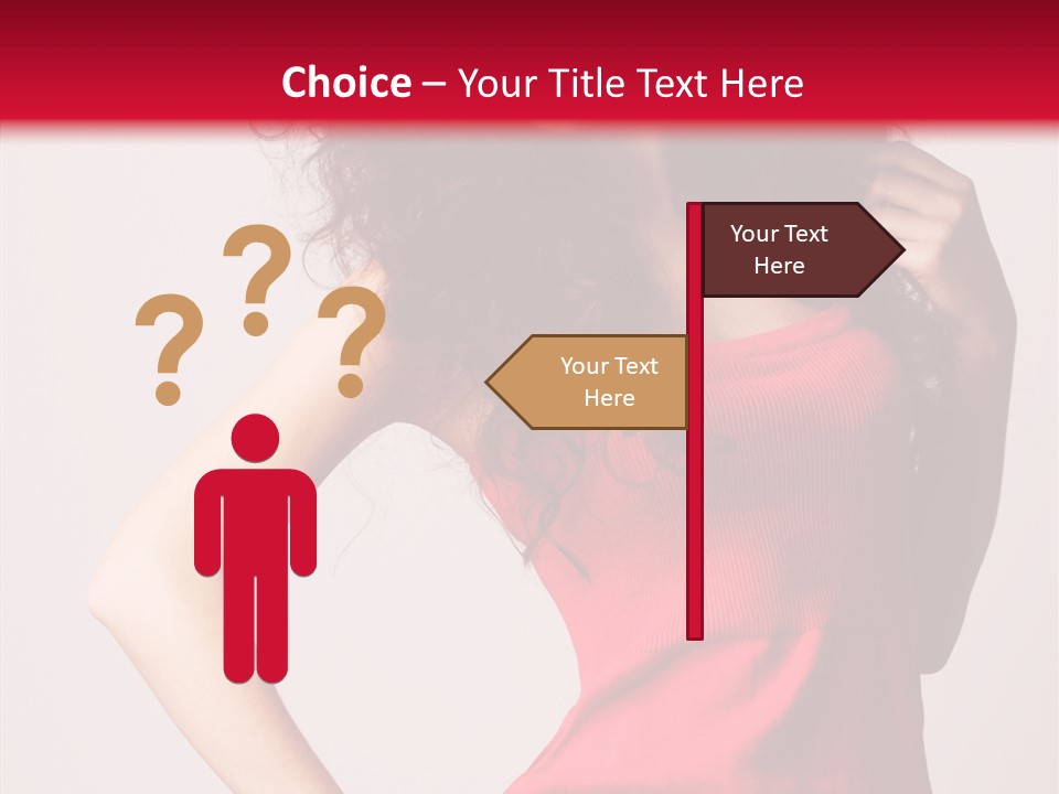 Standing Cute Facial PowerPoint Template