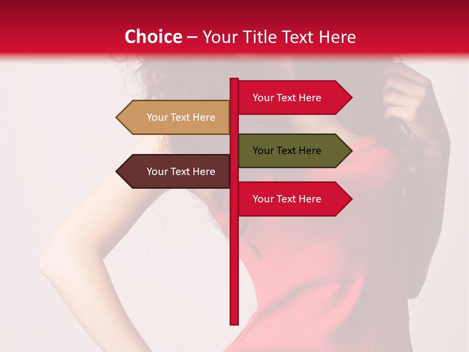 Standing Cute Facial PowerPoint Template