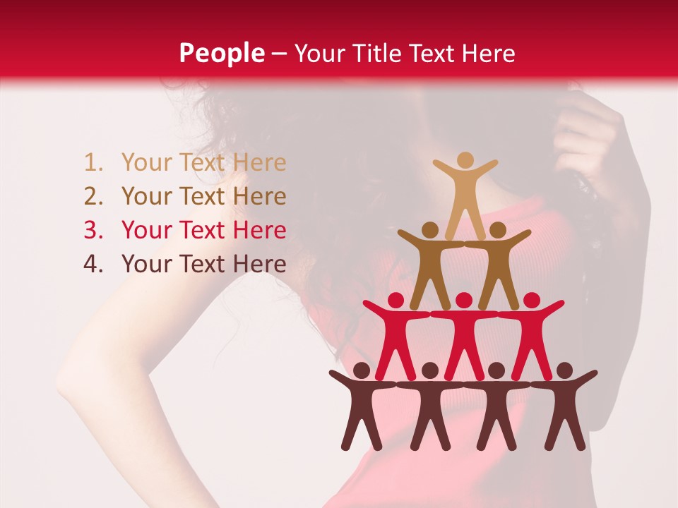 Standing Cute Facial PowerPoint Template